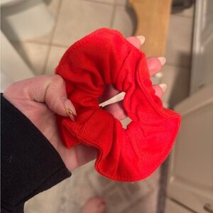 Vibrant Red Scrunchie